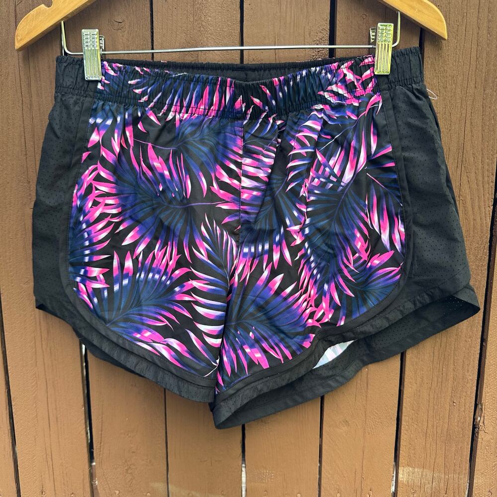 Athletic Works Tropical Palm Print Running Shorts Size M (8-10)